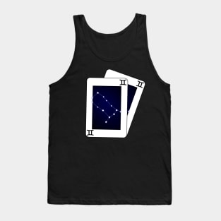 Gemini Zodiac Sign Card Tank Top